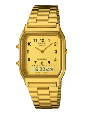 Gold Casio Watch - AQ230GA-9BVT